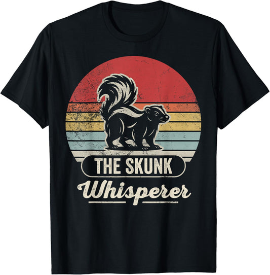 The Skunk Whisperer Vintage Stripe T-Shirt - T-Shirt | Black