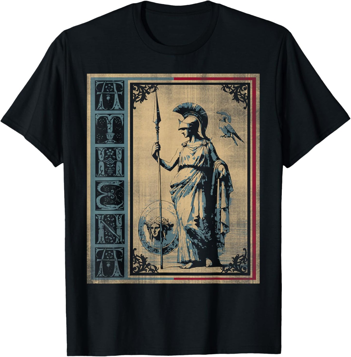 Goddess of wisdom Athena in greek mythology T-Shirt - T-Shirt | Black