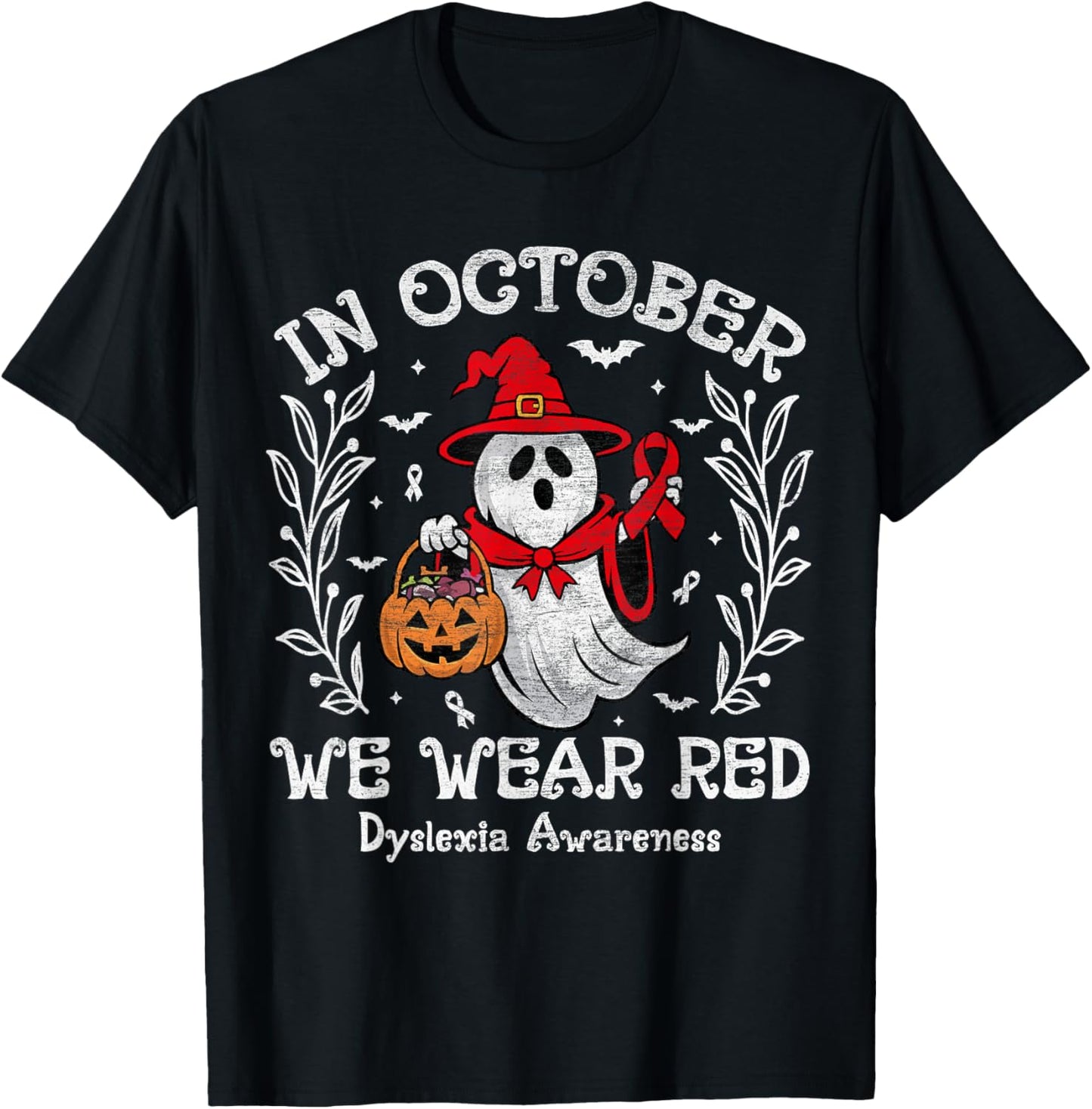 I Wear Red Dyslexia Awareness Month Dyslexia Kids Toddler T-Shirt - T-Shirt | Black