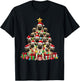 Dog Pug Christmas Tree Funny Pug Xmas T-Shirt - T-Shirt | Black