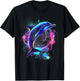 Dolphin Watercolor Sea Ocean Animal Ocean Sea Dolphin T-Shirt - T-Shirt | Black