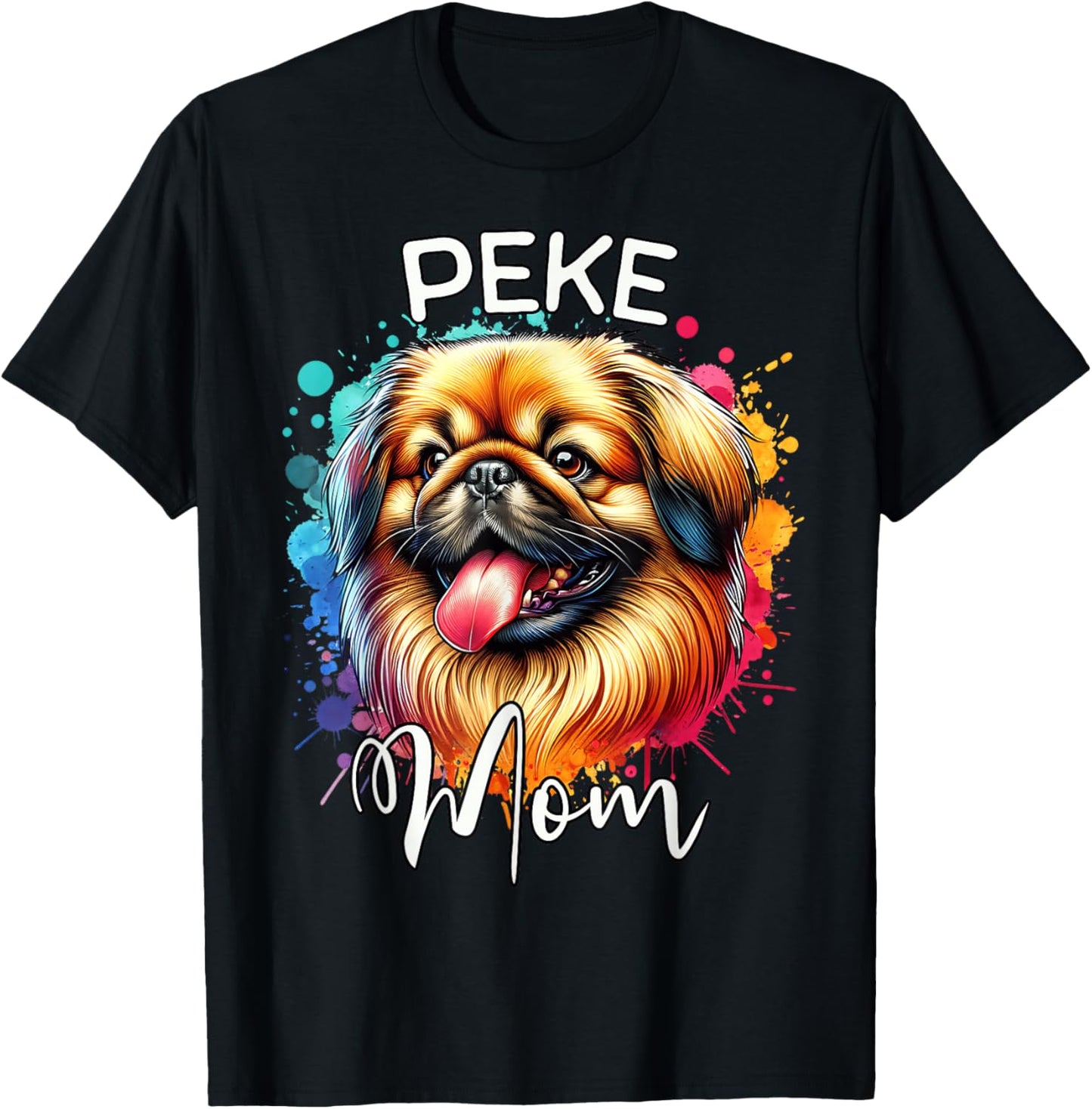 Pekingese Mom Dog Mom Pekingese T-Shirt - T-Shirt | Black
