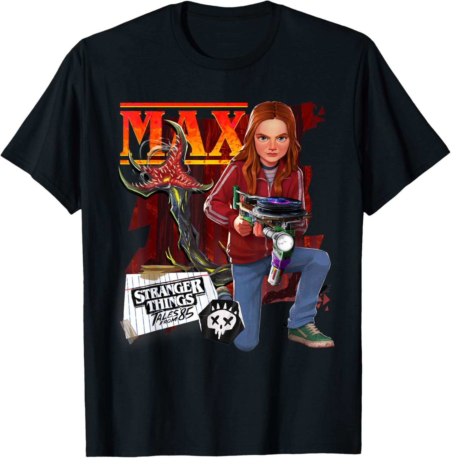 Stranger Things Tales from '85 Max T-Shirt - T-Shirt | Black