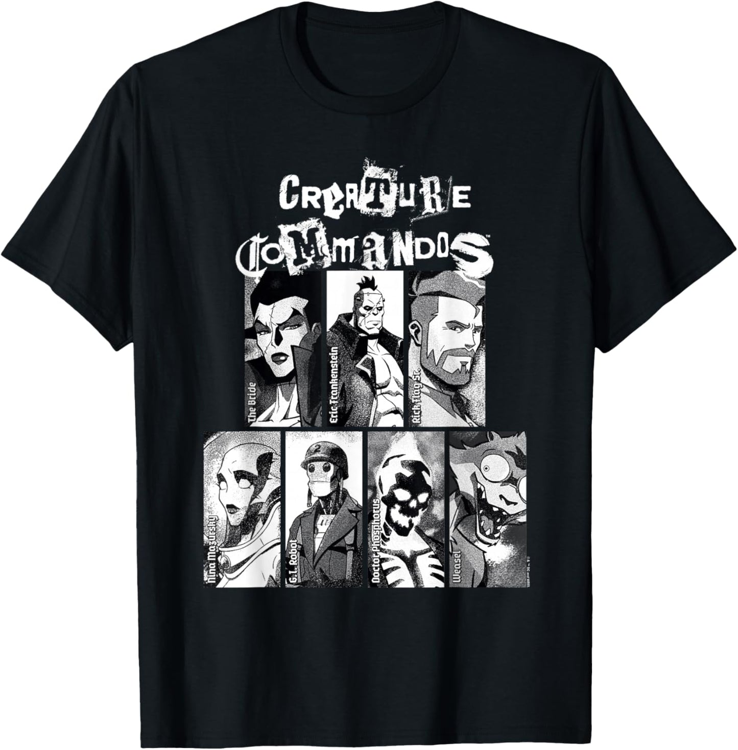 Creature Commandos Portraits T-Shirt - T-Shirt | Black