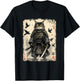 Samurai Cat, Japanese Warrior | Vintage Anime & Samurai Art T-Shirt - T-Shirt | Black