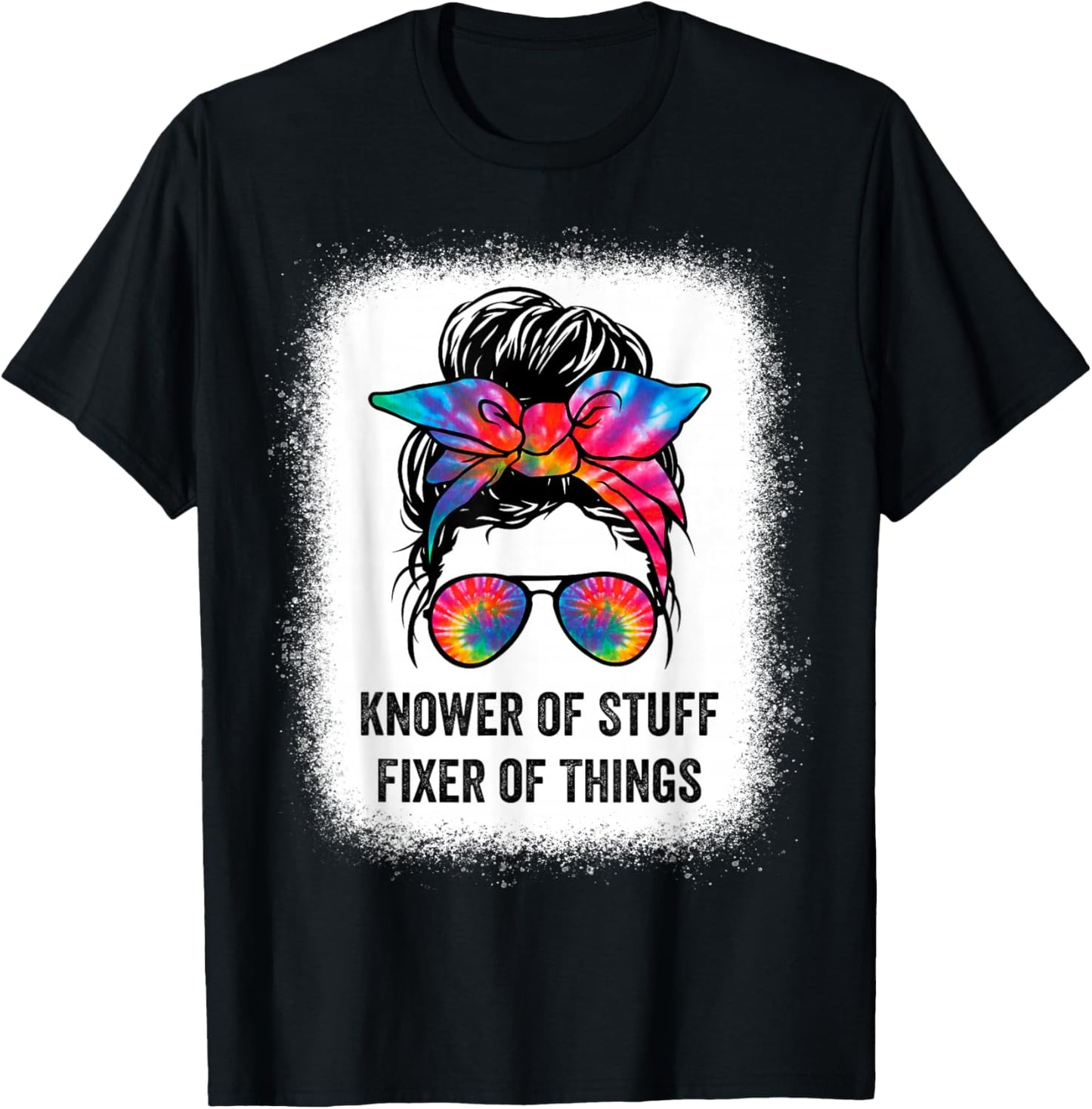 Knower of Stuff Fixer of Things Funny Handy Woman Saying T-Shirt - T-Shirt | Black