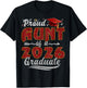 Proud Aunt of a Class of 2026 Graduate Senior Graduation T-Shirt - T-Shirt | Black