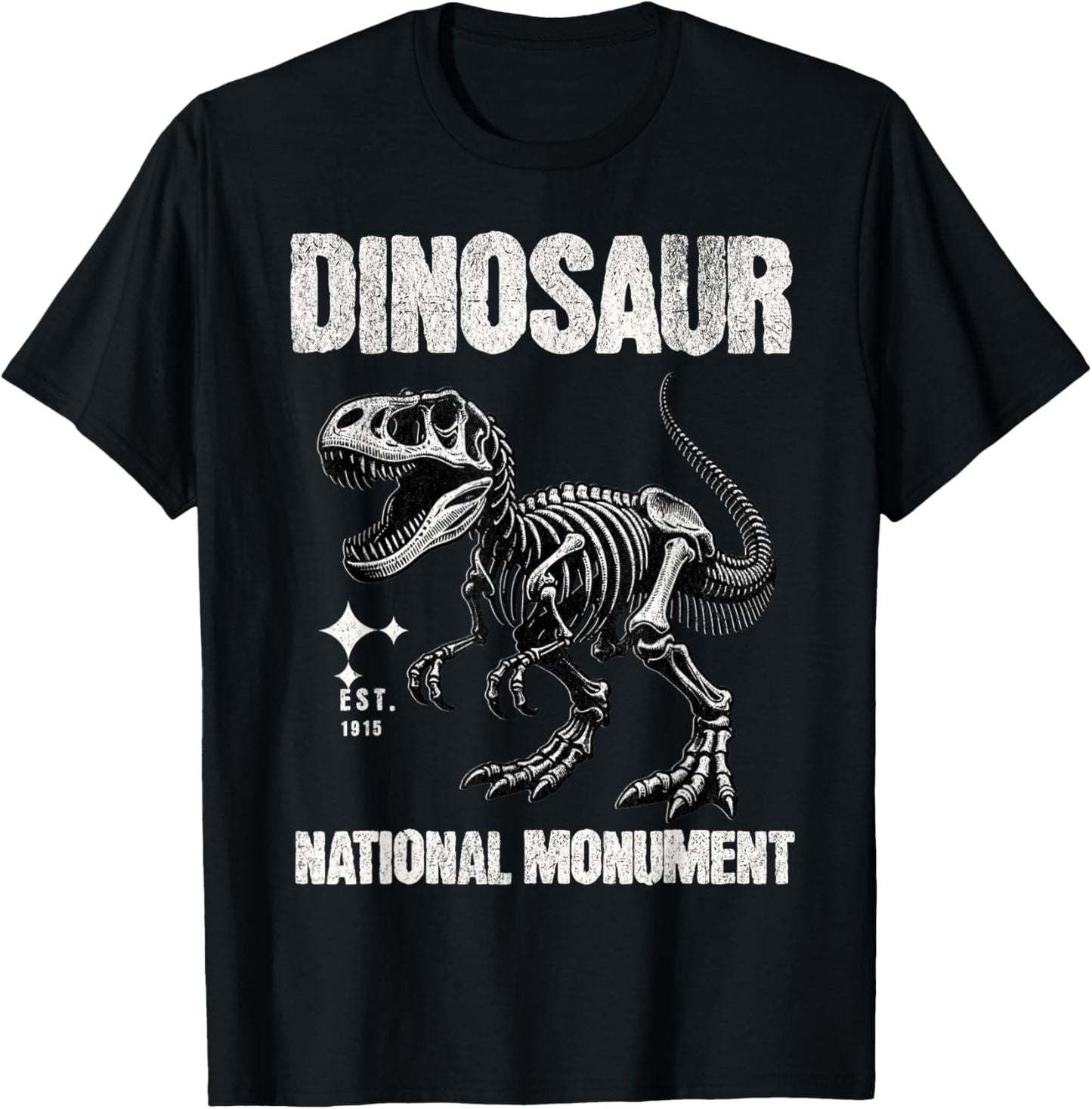 Dinosaur National Monument CO T-Rex Fossil National Parks T-Shirt - T-Shirt | Black