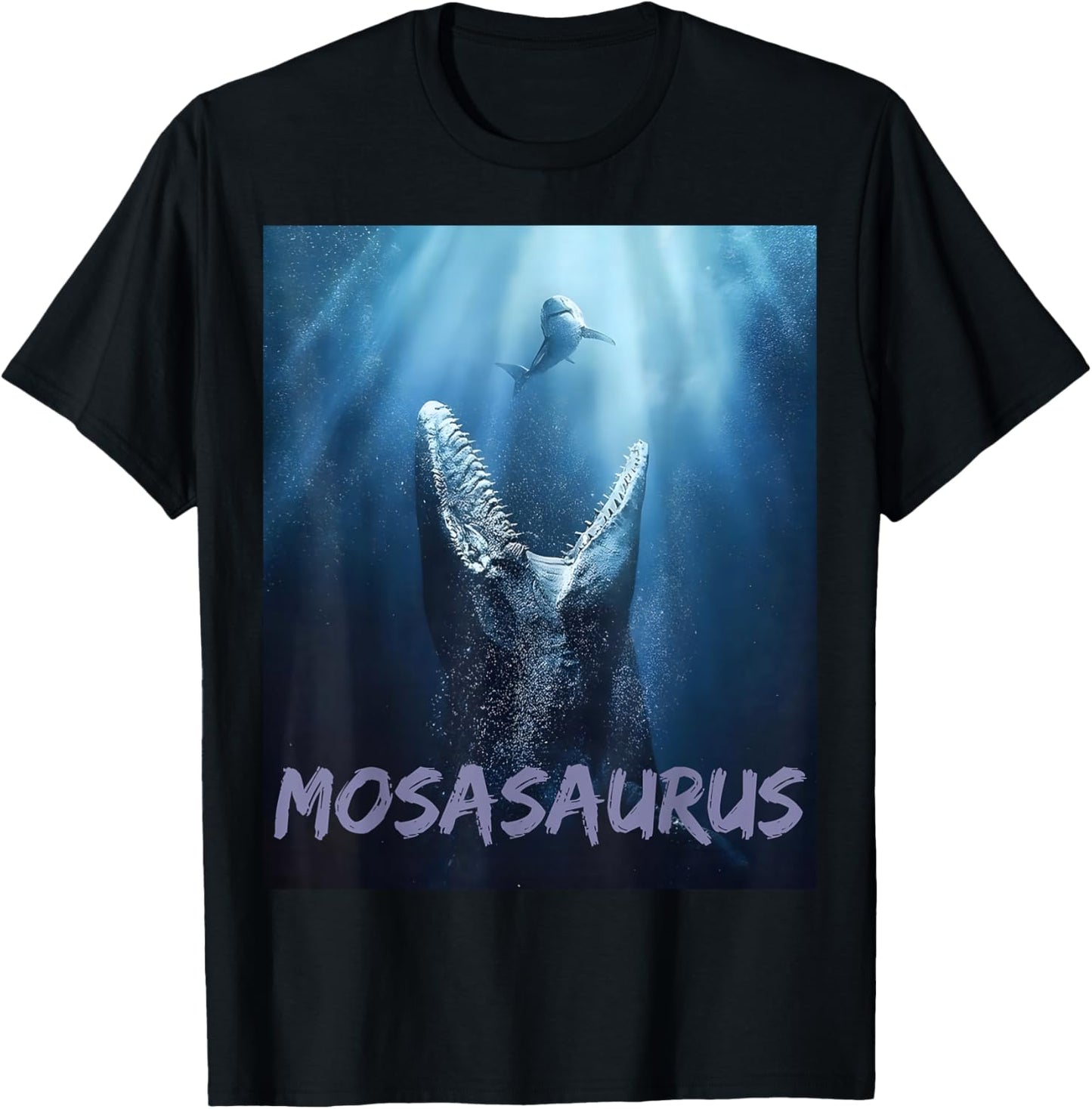Mosasaurus Shark Power Ocean Dinosaur Men Adventure Gear T-Shirt - T-Shirt | Black