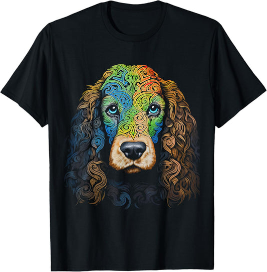 Cocker Spaniel Graphic Pet Art Dog Cocker Spaniel Men Women Kids T-Shirt - T-Shirt | Black