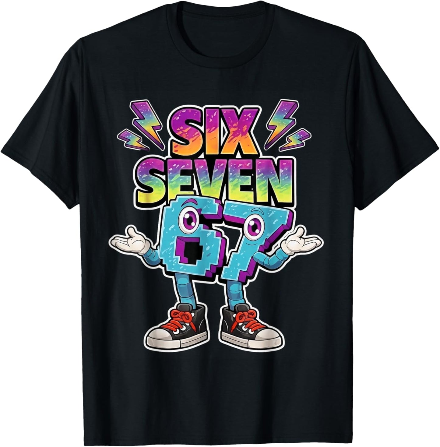 Six Seven 67 T-Shirt - T-Shirt | Black
