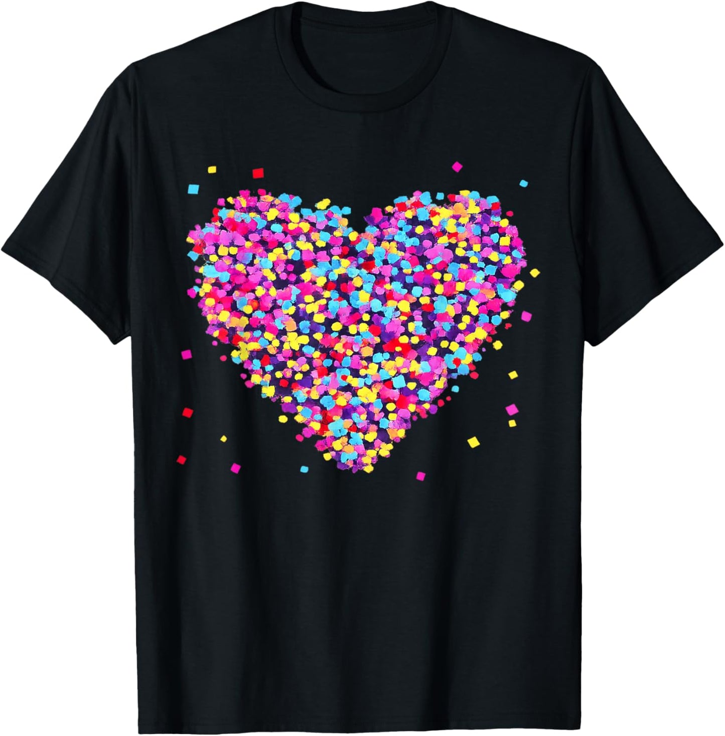 Valentine's Day Heart Costume Love Design T-Shirt - T-Shirt | Black