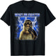 Funny Monkey Meme Men Women Wait I'm Goated T-Shirt - T-Shirt | Black