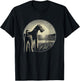 Vintage Airedale Terrier Retro Scene Dog Art Design T-Shirt - T-Shirt | Black