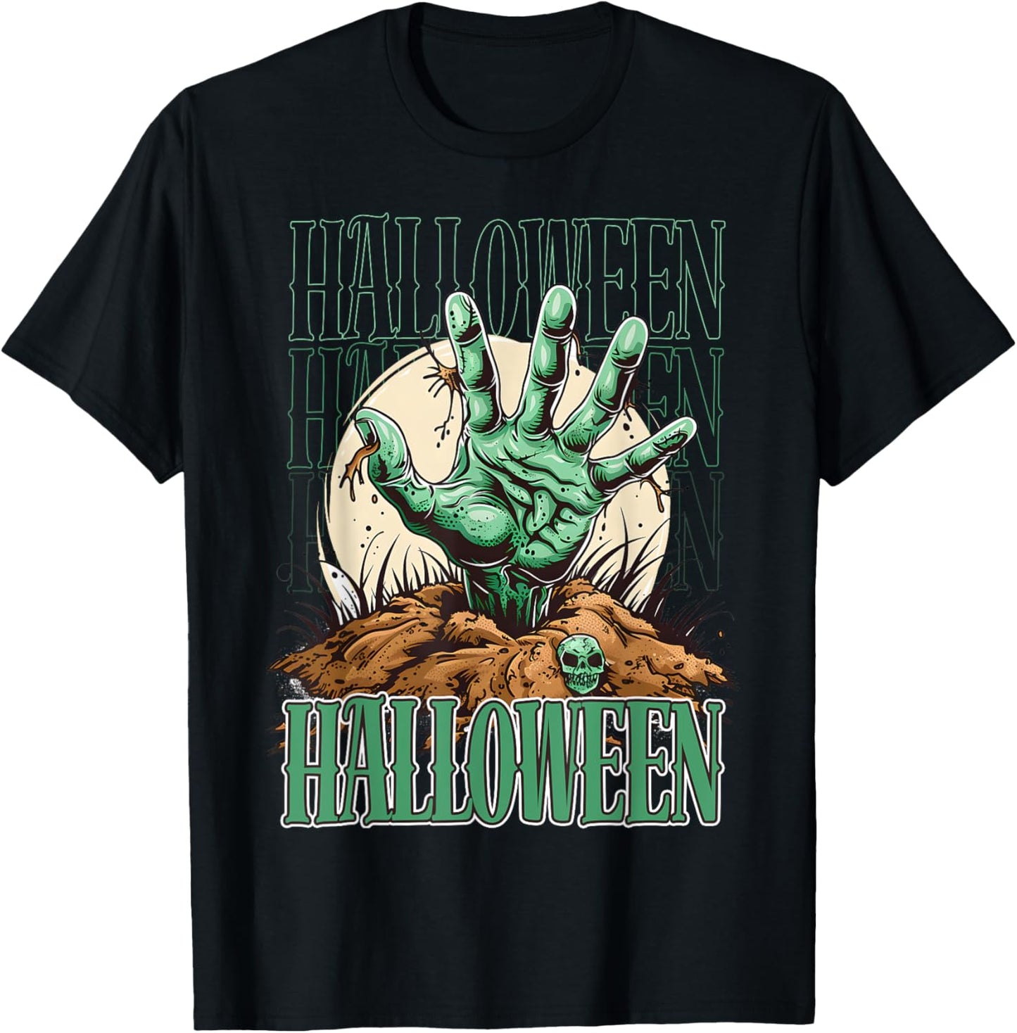 Scary night ghost design for those who love dark stories T-Shirt - T-Shirt | Black