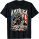 Rockin 1776 Washington Lincoln 250th Anniversary 4th July T-Shirt - T-Shirt | Black