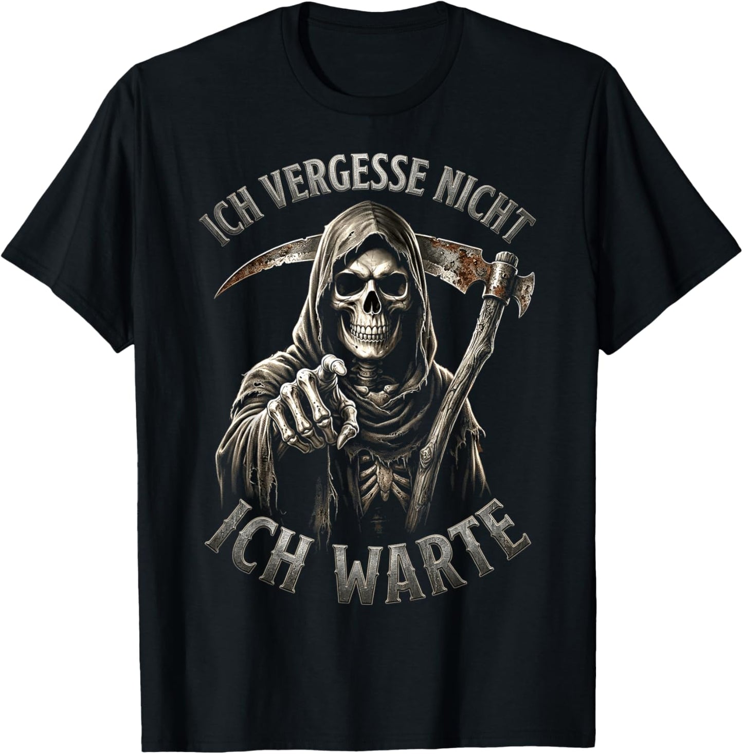 Ich Vergesse Nicht Ich Warte Sarkasmus T-Shirt - T-Shirt | Black