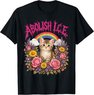 Abolish ICE Heavy Metal T-Shirt - T-Shirt | Black
