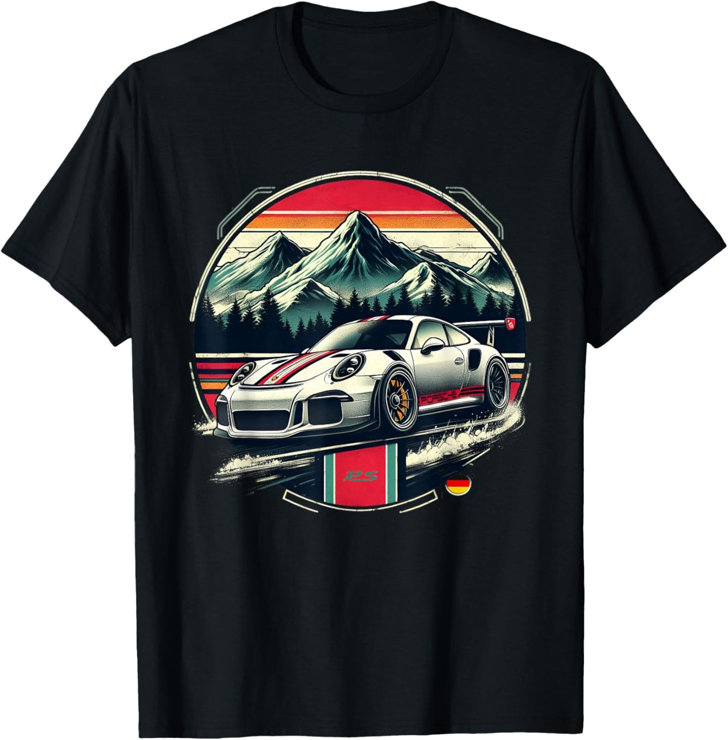 911 GT3 RS German Super Sports Car T-Shirt - T-Shirt | Black