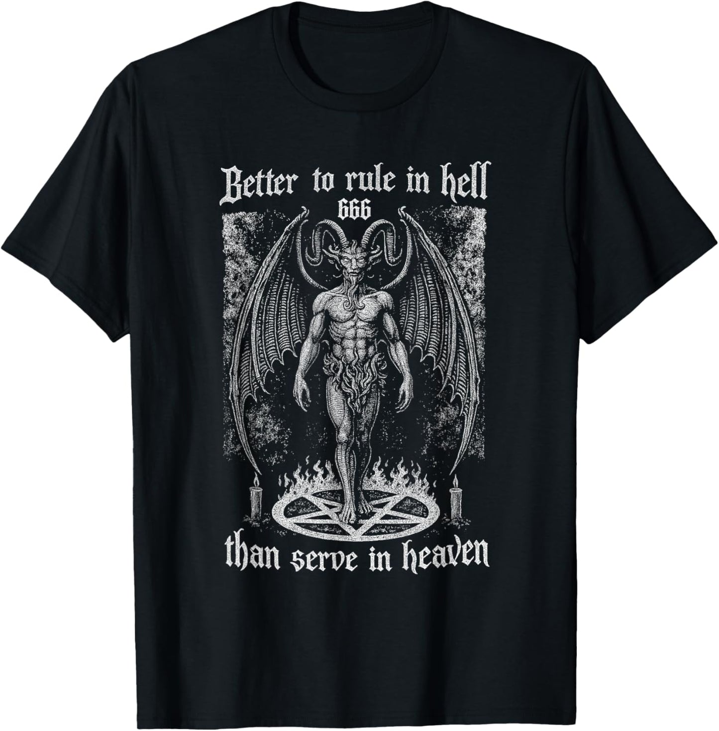 Lieber in der Hölle herrschen als im Himmel dienen John Milton T-Shirt - T-Shirt | Black