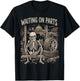 Waiting On Parts Funny Skeleton Auto Mechanic Technician T-Shirt - T-Shirt | Black