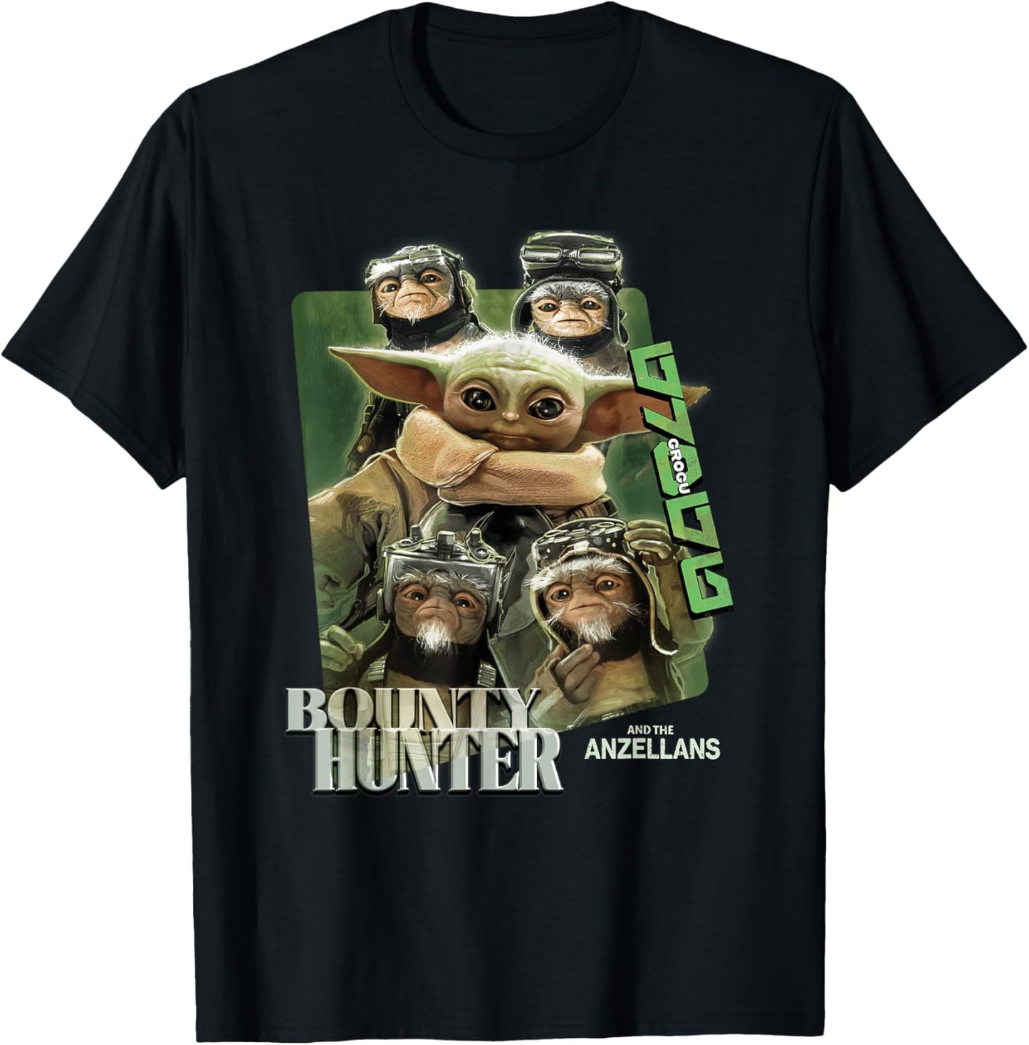 Star Wars The Mandalorian and Grogu Anzellan Crew T-Shirt - T-Shirt | Black