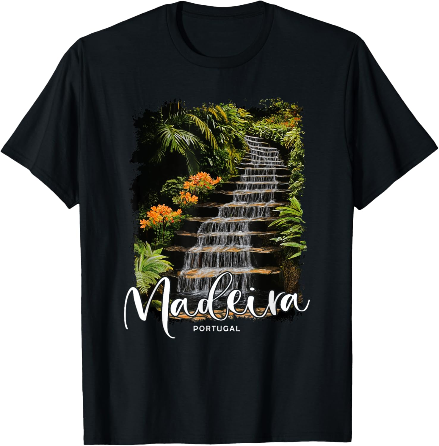 Madeira Island Portugal Vacation Souvenir Trip For Travelers T-Shirt - T-Shirt | Black