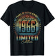 Vintage 1966 Limited Edition Shirt 60 Year Old 60th Birthday T-Shirt - T-Shirt | Black