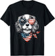 Kids 4th of July with Cavalier King Charles Spaniel Dog T-Shirt - T-Shirt | Black