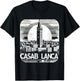 Vintage Casablanca Souvenir Moroccan Costume Morocco Skyline T-Shirt - T-Shirt | Black