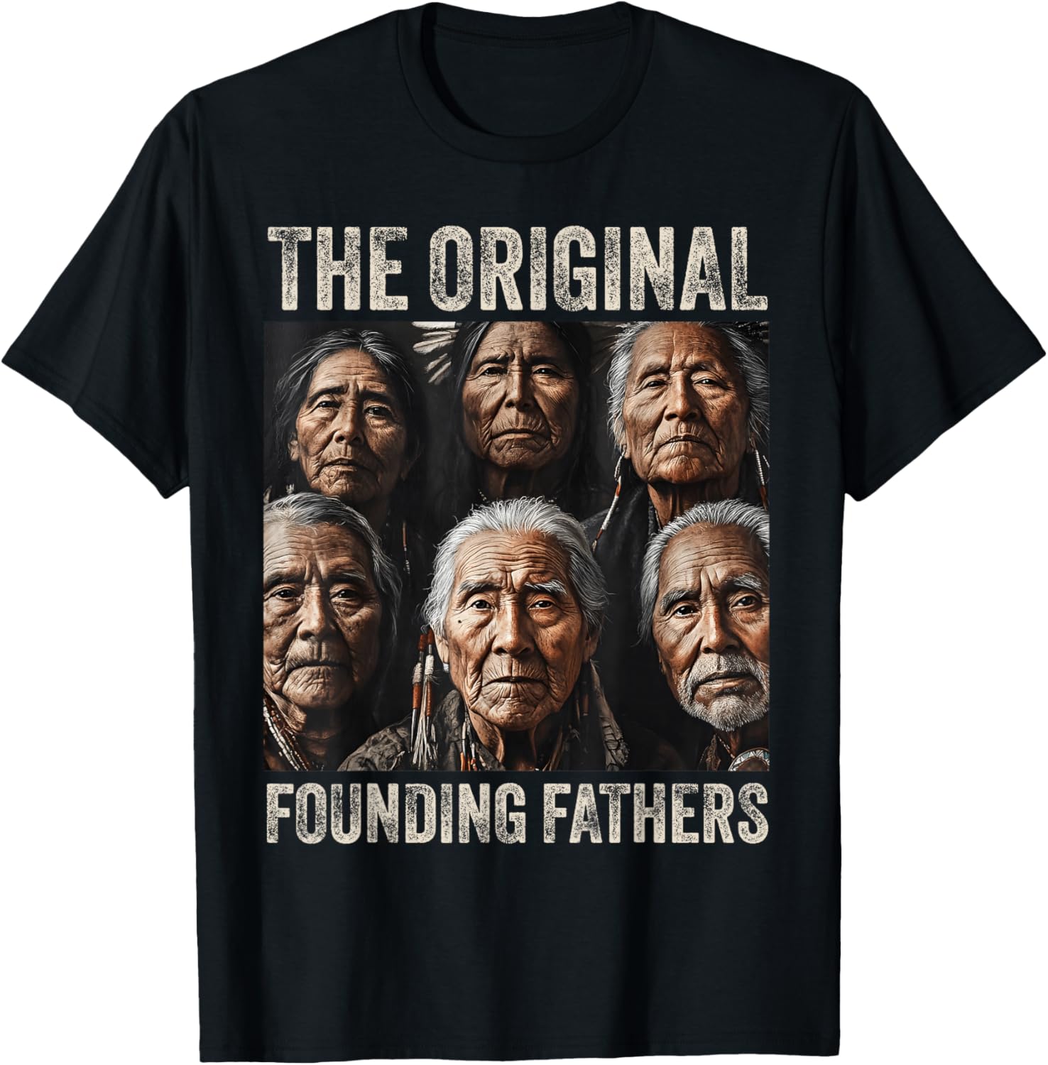 Original Founding Fathers Native American Tribe T-Shirt - T-Shirt | Black