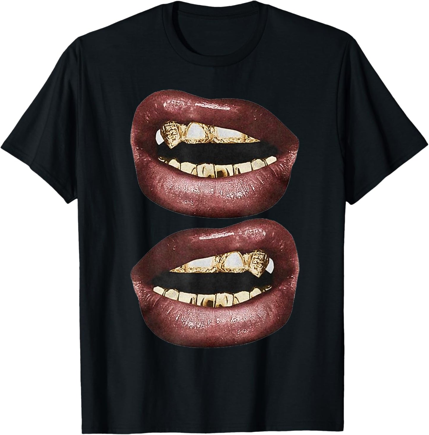 Y2K Lips T-Shirt - T-Shirt | Black