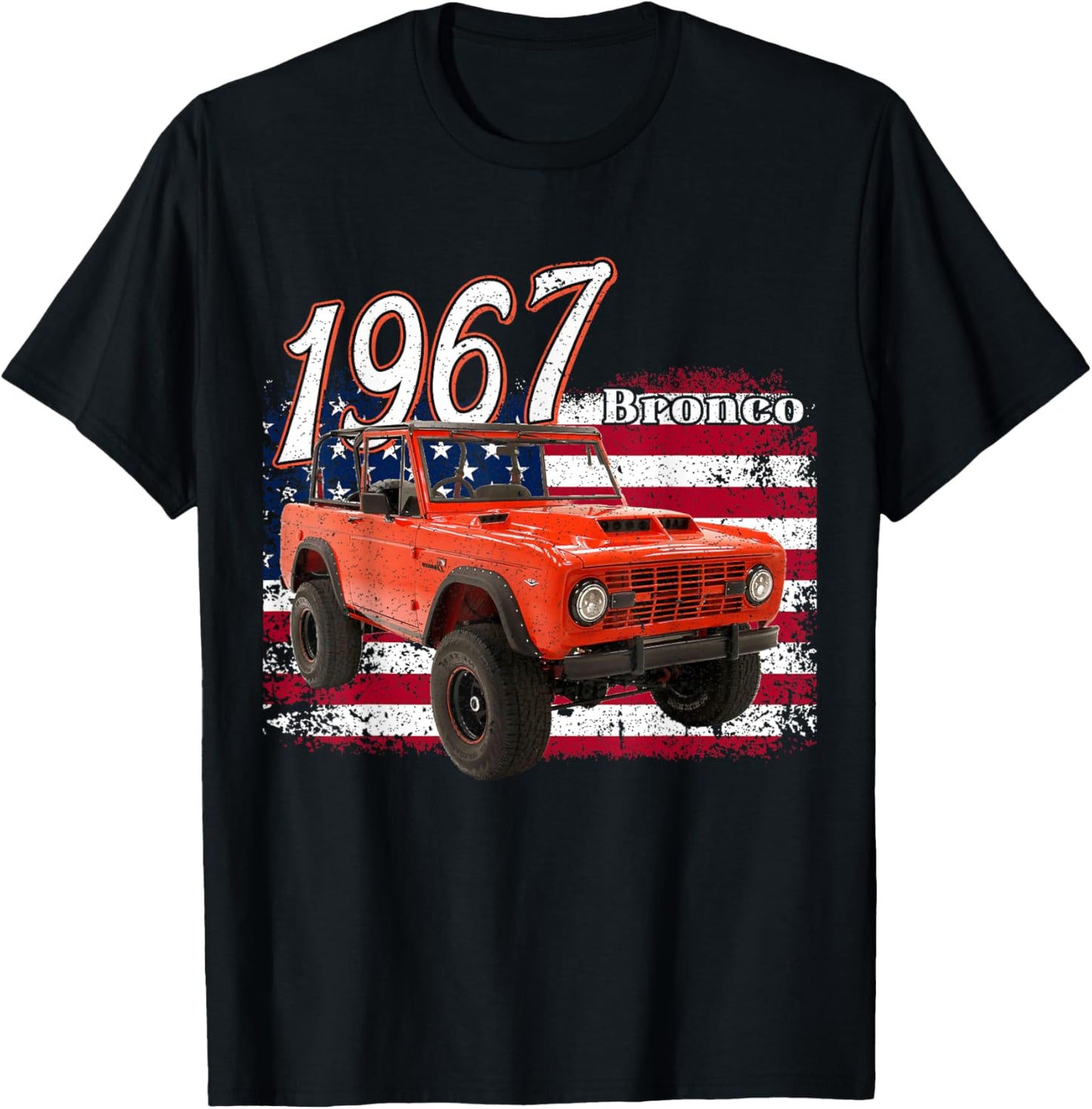 1967 67 Bronco SUV Car T-Shirt - T-Shirt | Black