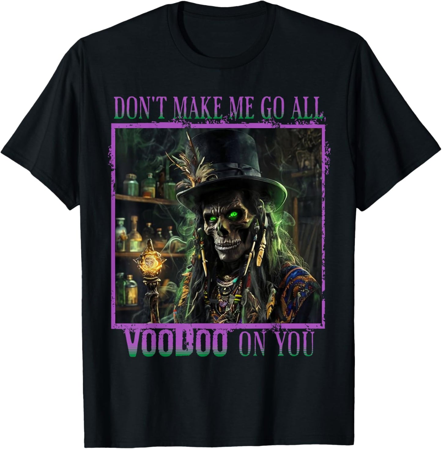 New Orleans Ghost Tour Scary Priest Voodoo Mardi Gras T-Shirt - T-Shirt | Black