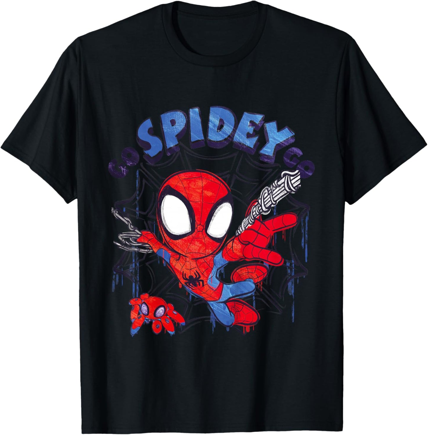 Spidey Go Spidey Go T-Shirt - T-Shirt | Black