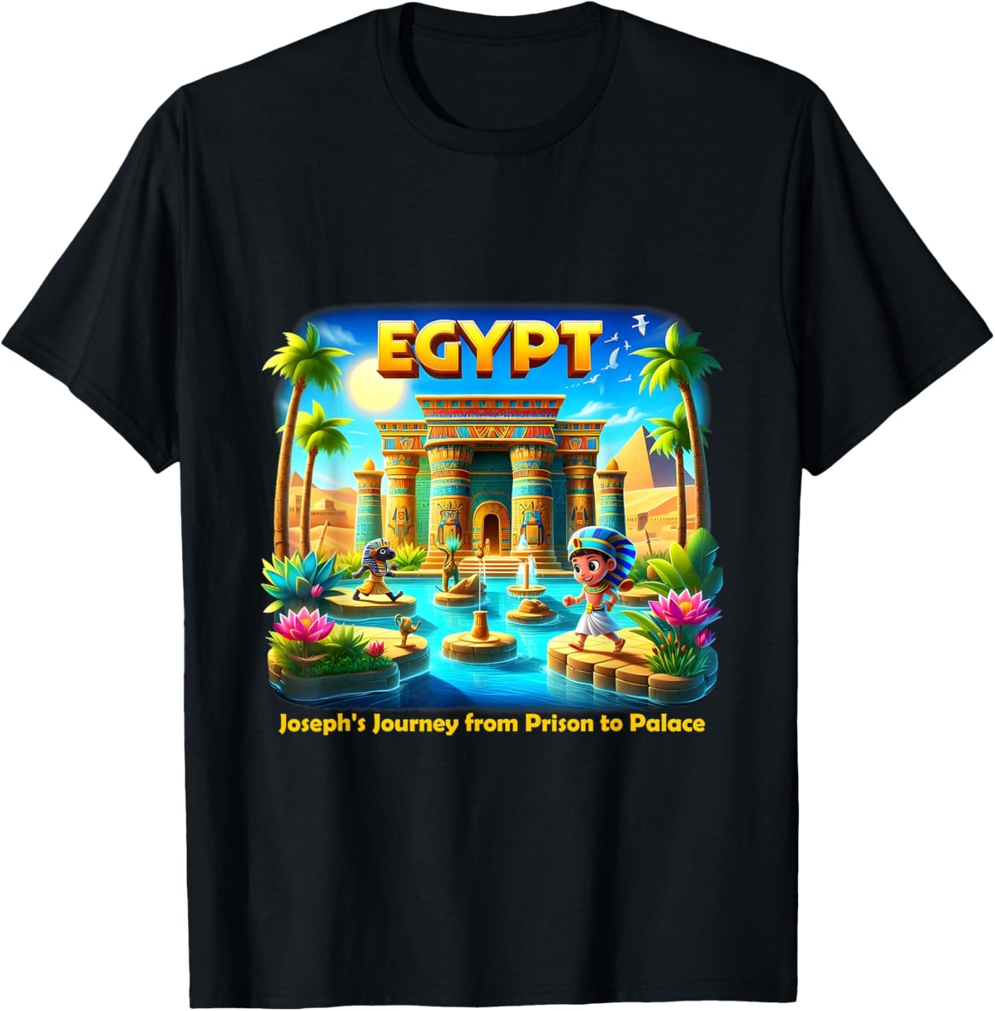 VBS 2025 Camp Youth Trip Egypt Adventure Kids T-Shirt - T-Shirt | Black