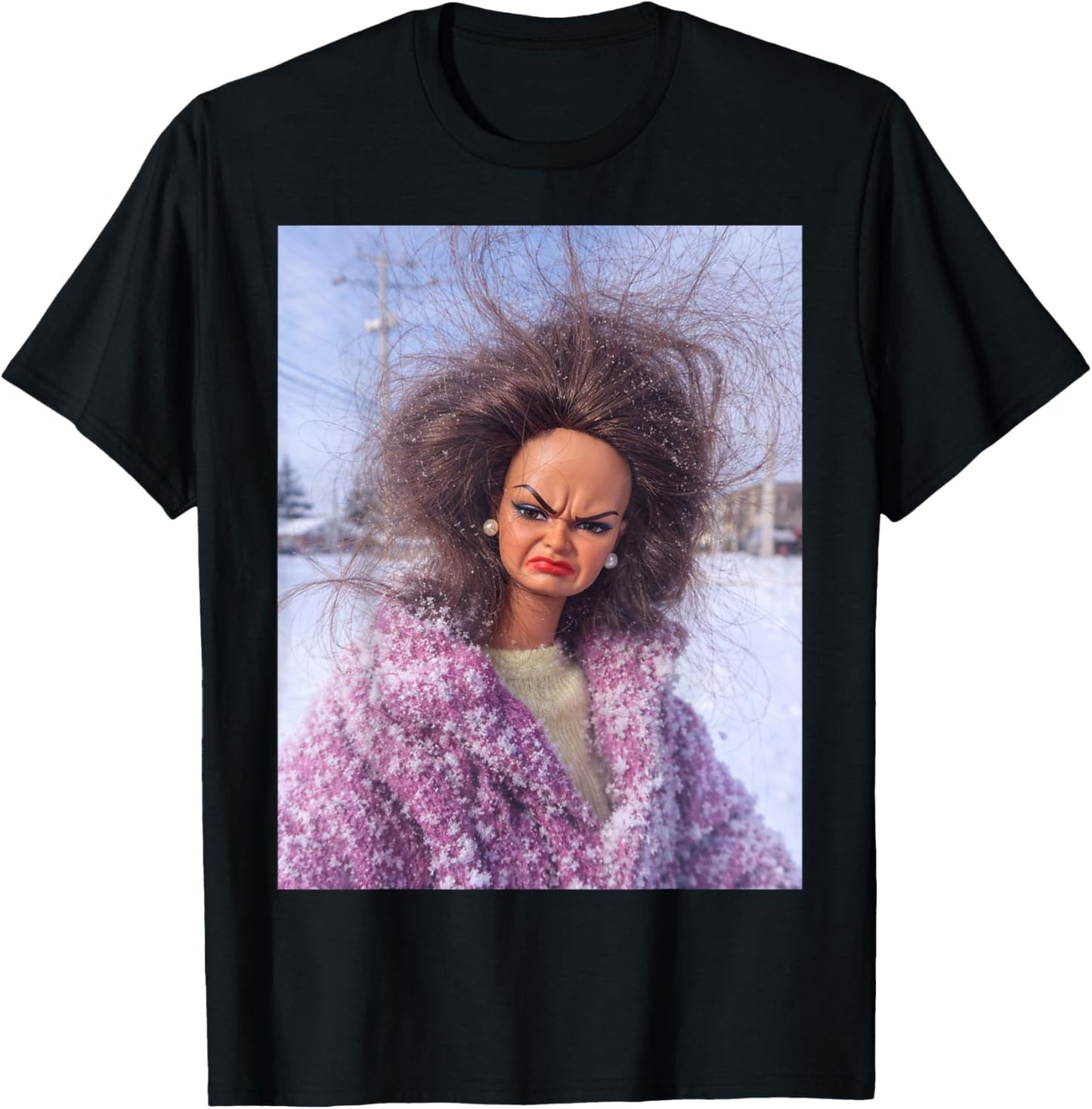 Disgusted Face Meme Doll Babe X Only Cute Baby Love Fans T-Shirt - T-Shirt | Black