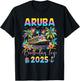 Aruba Birthday Trip 2025 Cruise Birthday Party Vacation T-Shirt - T-Shirt | Black