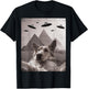 Dog UFO Meme - Funny Golden Retriever Dog Selfie with UFOs T-Shirt - T-Shirt | Black