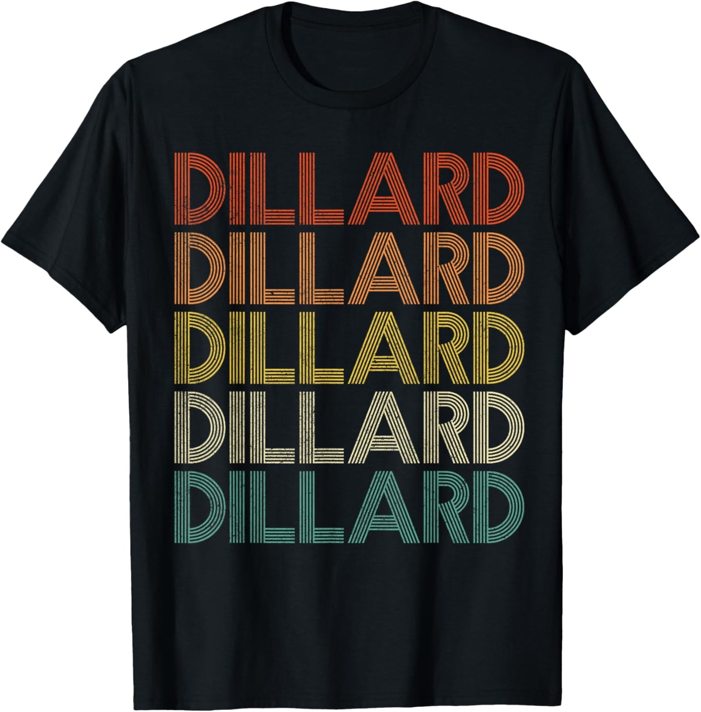 Dillard Retro Vintage T-Shirt - T-Shirt | Black