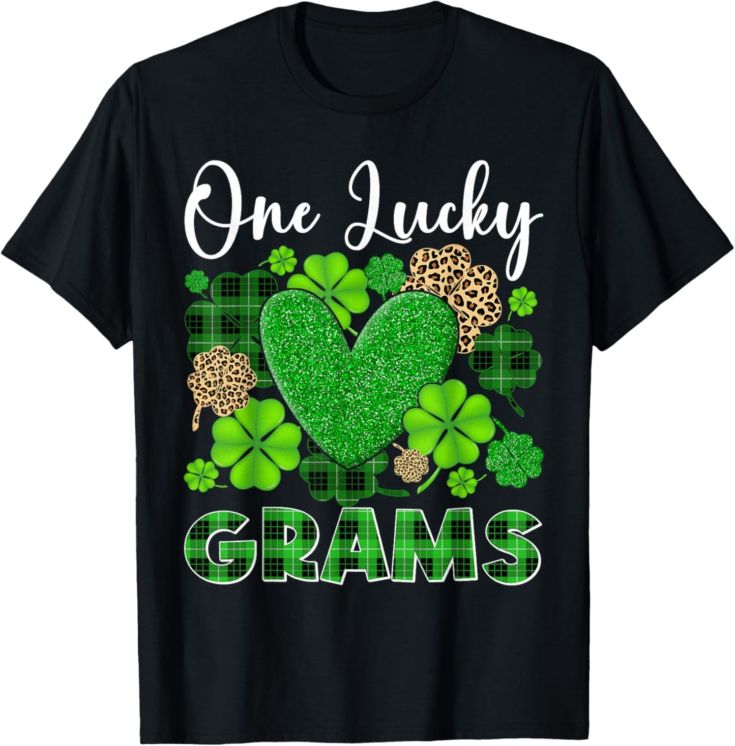 Happy St Patricks Day One Lucky Grams T-Shirt - T-Shirt | Black