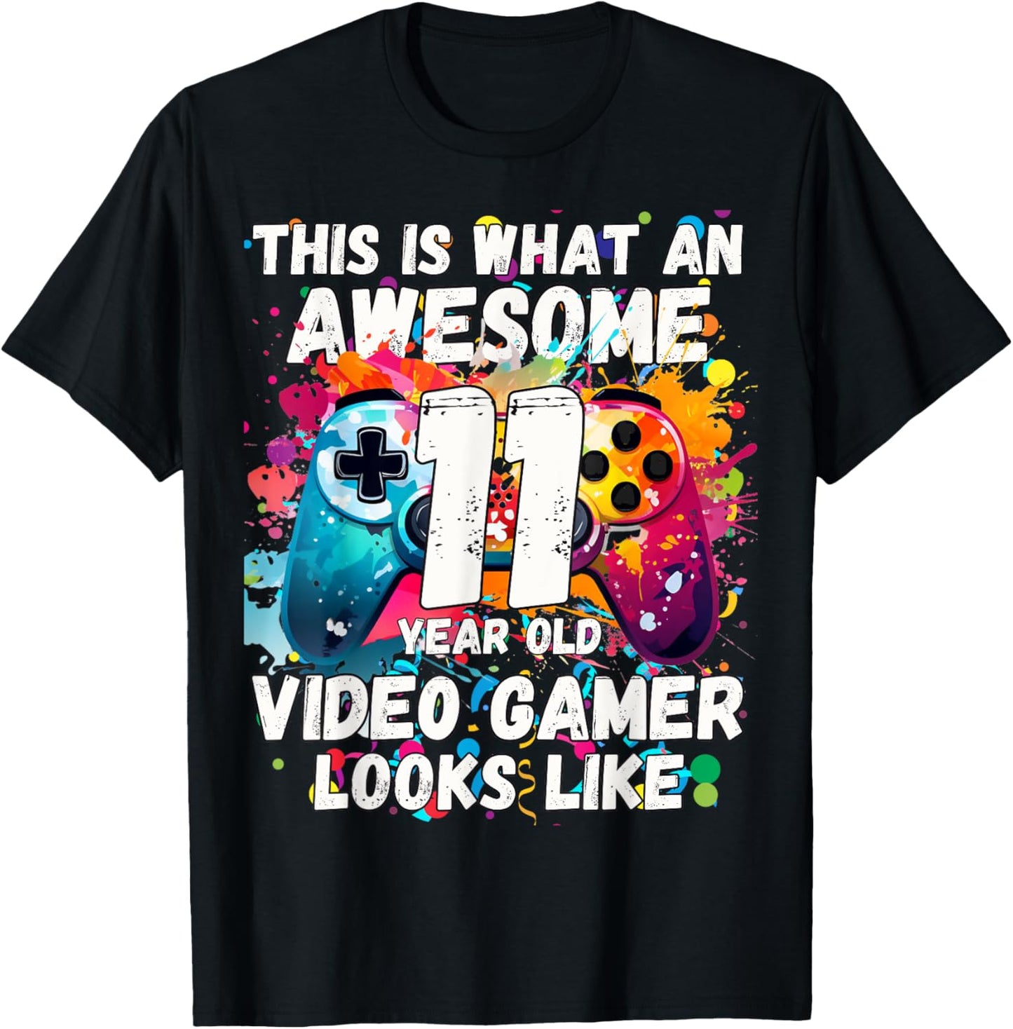It's My 11th Birthday Boy Spiel auf Videospiel 11. Geburtstag T-Shirt - T-Shirt | Black