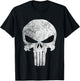 Marvel Comics Punisher Skull Symbol Distressed T-Shirt - T-Shirt | Black