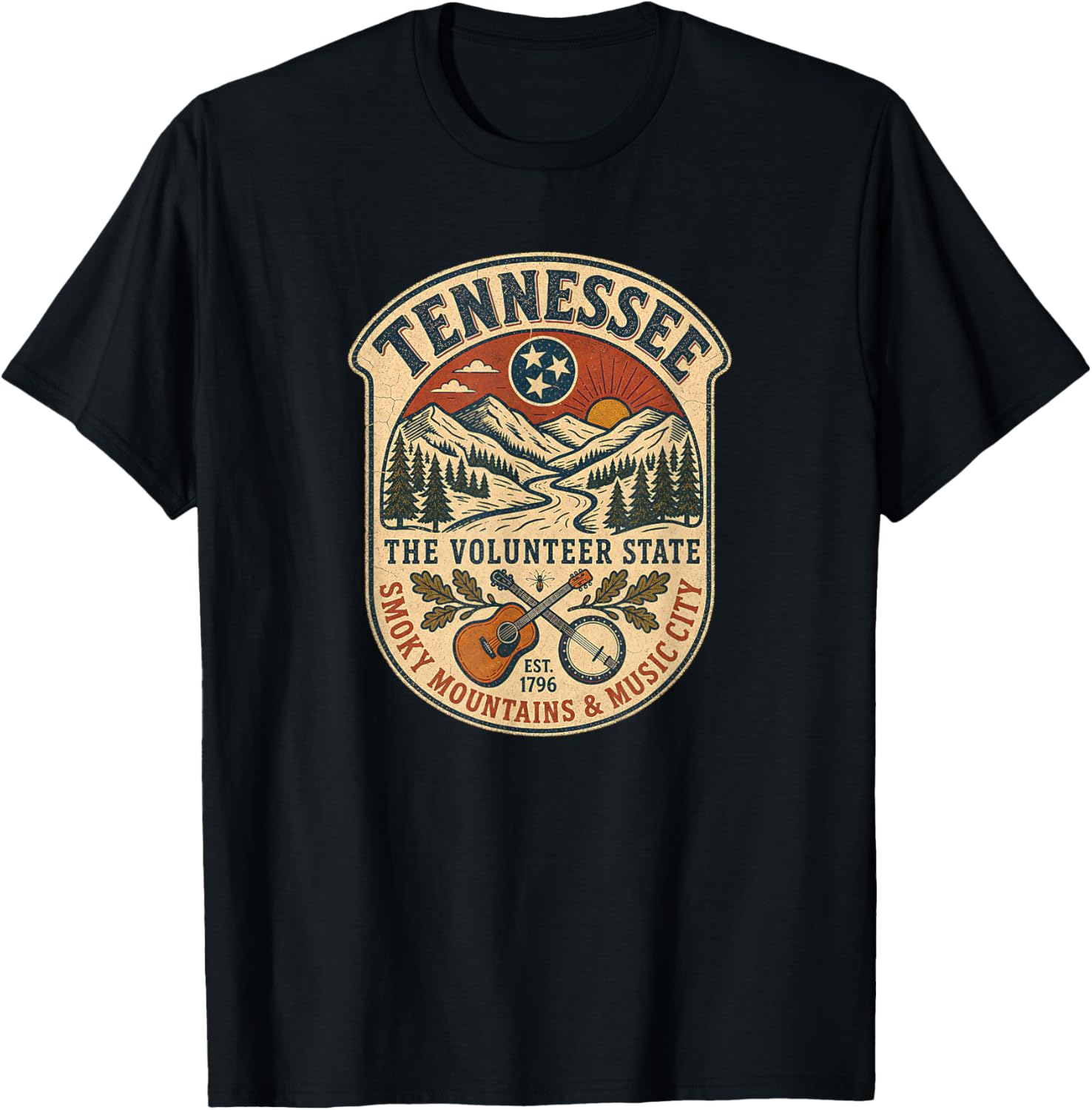 Vintage Tennessee T-Shirt - T-Shirt | Black