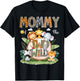 Mommy Of The Two Wild 2Nd Birthday Safari Animal Lover T-Shirt - T-Shirt | Black