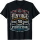 Vintage 2010 Limited Edition Shirt 16 Year Old 16th Birthday T-Shirt - T-Shirt | Black