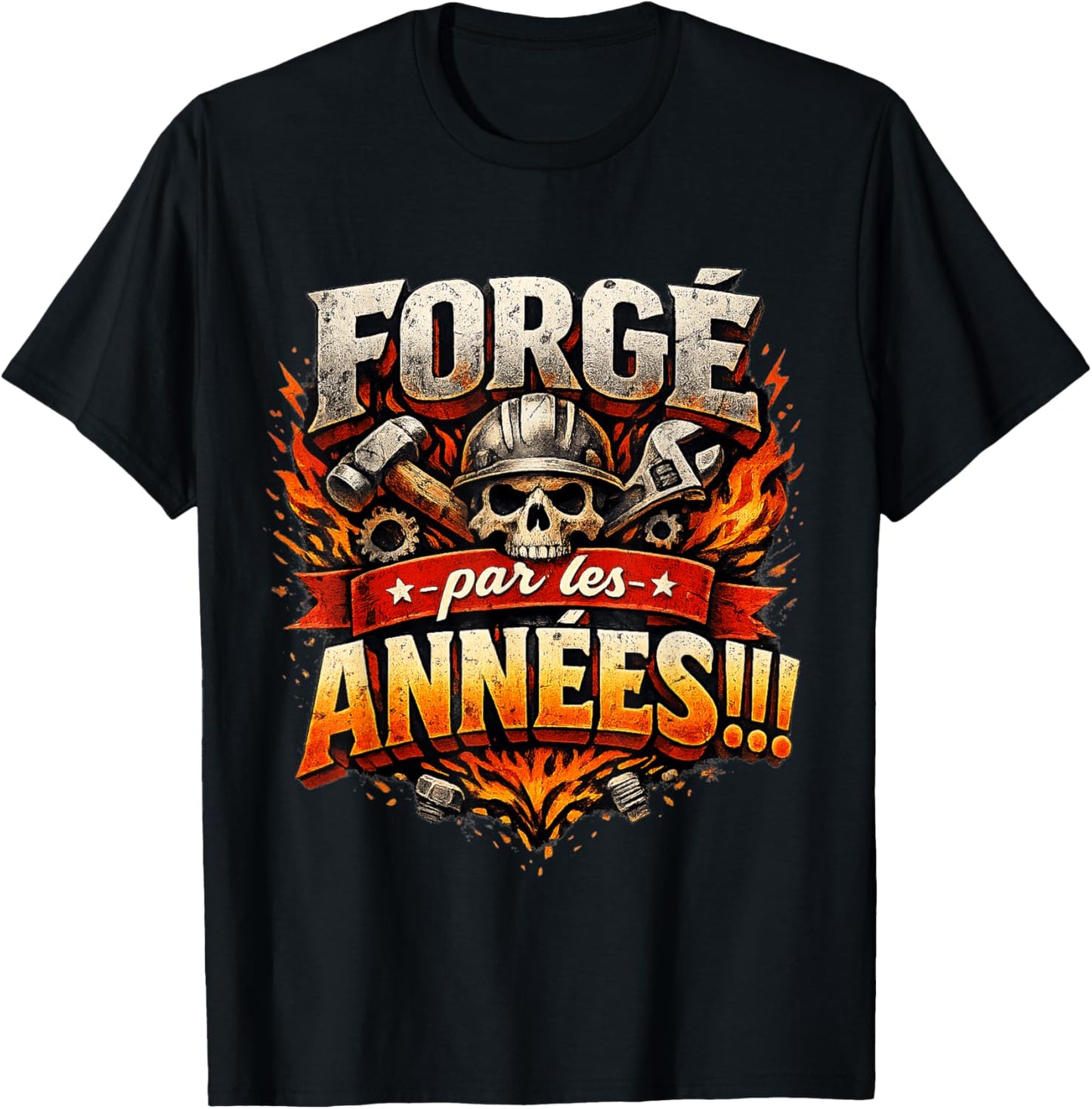 Cadeau Anniversaire Homme Original Forgé par Les Années T-Shirt - T-Shirt | Black