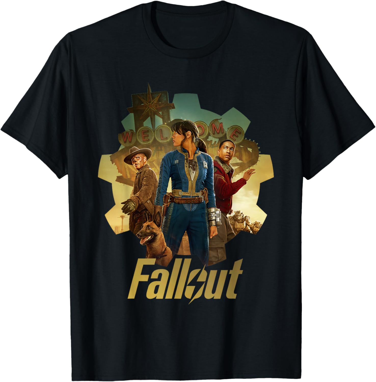 Fallout - New Vegas Trio T-Shirt - T-Shirt | Black