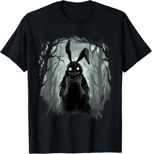 Gothic Shirt Creepy Bunny Goth Rabbit Evil Rabbit Weirdcore T-Shirt - T-Shirt | Black