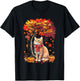 It's Fall YAll Cat Leaf Fall Tree Hello Autumn Thanksgiving T-Shirt - T-Shirt | Black